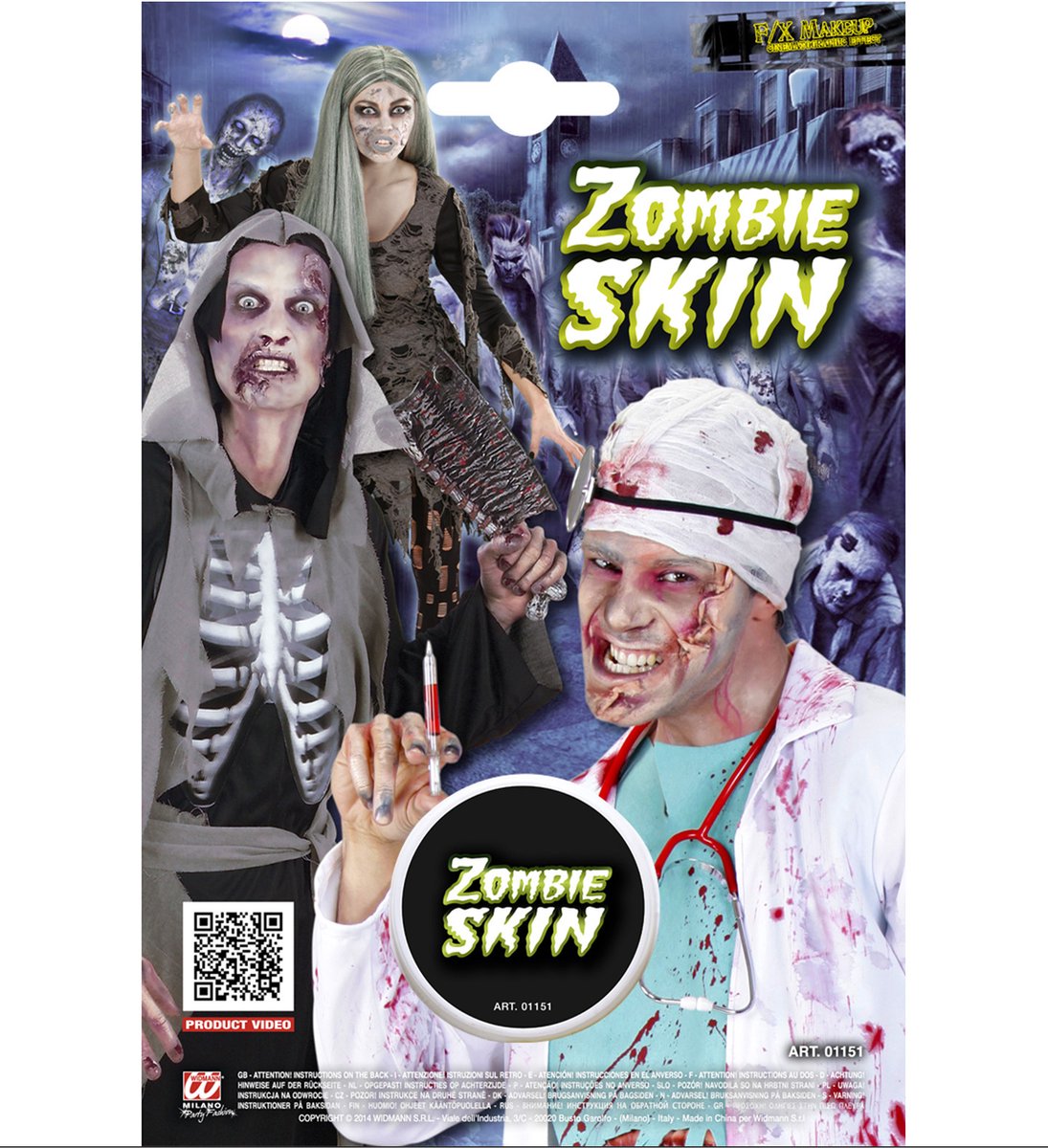 Zombie Kostuum | Nephuid Zombie Make-Up Set | Halloween | Verkleedkleding